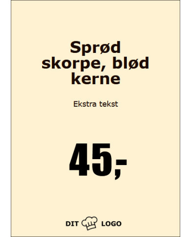 Tekstplakat, Med baggrundfarve