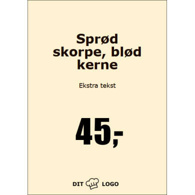 Tekstplakat, Med baggrundfarve